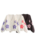 Tineit Azayla Floral Knit Cardigan