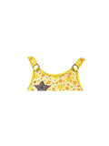 christmas outfit Tineit Women Yellow Graphic Print Crop Top with Star Vest 90s Aesthetic Corset Top Sleeveless Off Shoulder Y2k Tank Tops 2000s Clothes