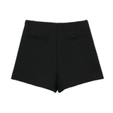 Tineit Asymmetrical Skirt Pants Women's Shorts Mini  Hight Waist Zipper Woman Fashion Skirt Pants