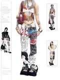 christmas outfit Tineit Women's White Baggy Graffiti Print Jeans Harajuku Denim Trousers Japanese 2000s Style Y2k Vintage Jean Pants Emo Trashy Clothes