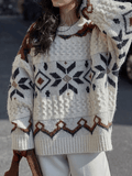 Tineit Fair Isle Christmas Pullover Sweater