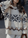 Tineit Fair Isle Christmas Pullover Sweater