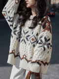 Tineit Fair Isle Christmas Pullover Sweater