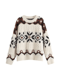 Tineit Fair Isle Christmas Pullover Sweater