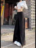 christmas outfit Tineit Women's Black Gothic Pants Aesthetic Baggy Harajuku Japanese 2000s Style Y2k Oversize Pants Vintage Trousers Emo Trashy Clothes