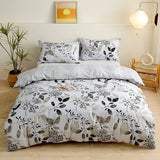 Tineit Ins Nordic Bedding Set No Filler Duvet Cover Fitted Sheet Pillowcase Single Double Queen Size Home Bedspread Set