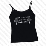 Tineit Top Y2k Tops Sexys Woman Clothes for Women 90s Clothes Vintage Crop Tops With Suspenders Harajuku Female Clothing Tanks & Camis