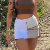 cold weather outfits Tineit 2024 Spring Summer Sexy Women Skirts Fashion Nightclub Patchwork High Waist Chic Ladies Mini Skirts Streetwear Skirts