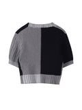 christmas outfit Tineit Korean Style O-neck Short Knitted Sweaters Women Thin Cardigan Button Up 2025 Summer Casual Fashion Patchwork Crop Top Female