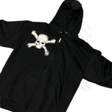 Tineit Skull Pullovers Zip Up Hoodies for Men Women's Sweatshirt Gothic Clothes Vintage Y 2k Anime Hoodie Y2k Pullover Womens Clothing