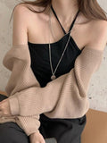 Tineit Open Front Bolero Knit Cardigan