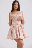 Tineit Hot Selling Tea Break French Dress Summer Small Fresh Pastoral Floral Shaped Strap Skirt