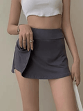 Tineit Lined Split Tennis Mini Skirt