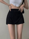 Tineit Lined Split Tennis Mini Skirt