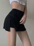 Tineit Lined Split Tennis Mini Skirt