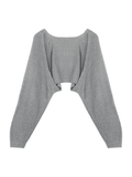 Tineit Open Front Bolero Knit Cardigan