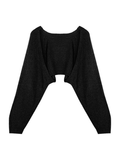 Tineit Open Front Bolero Knit Cardigan