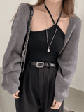 Tineit Open Front Bolero Knit Cardigan