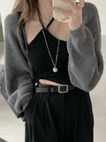 Tineit Open Front Bolero Knit Cardigan