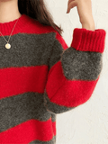 Tineit Oversized Stripe Pullover Sweater