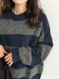 Tineit Oversized Stripe Pullover Sweater