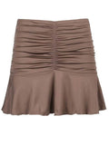 Tineit Ruched Ruffle Mini Skirt