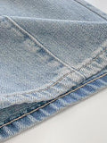 Tineit Seam Detail Washed Boyfriend Jeans