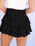 Tineit Smock Tiered Ruffle Mini Skirt