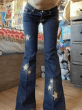 Tineit Star Embroidered Flare Jeans