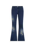 Tineit Star Embroidered Flare Jeans