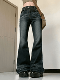 Tineit Street Vintage Washed Gradient Bootcut Jeans