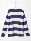 Tineit Striped Crew Neck Knit Sweater