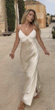 Tineit Modest Mermaid Spaghetti Straps Long Prom Dress D  (PRE-ORDER)