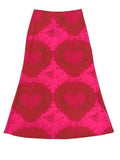 Tineit Tie-Dye Heart Wrap Midi Skirt