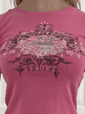 Tineit Vintage Acanthus Logo-Print Baby Tee