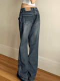 Tineit Vintage Blue Wash Boyfriend Jeans