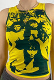 Tineit Vintage Girl Graphic Crop Tank Top