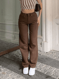 Tineit Vintage High Waist Boyfriend Jeans