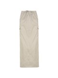 Tineit Vintage Pocket Long Cargo Skirt