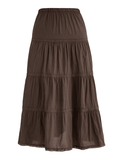 Tineit Vintage Tiered Midi Skirt